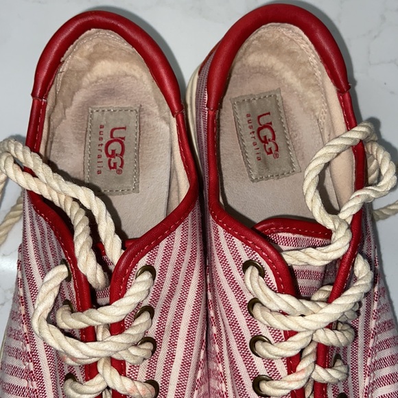 UGG red stripe sneakers - Picture 5 of 8